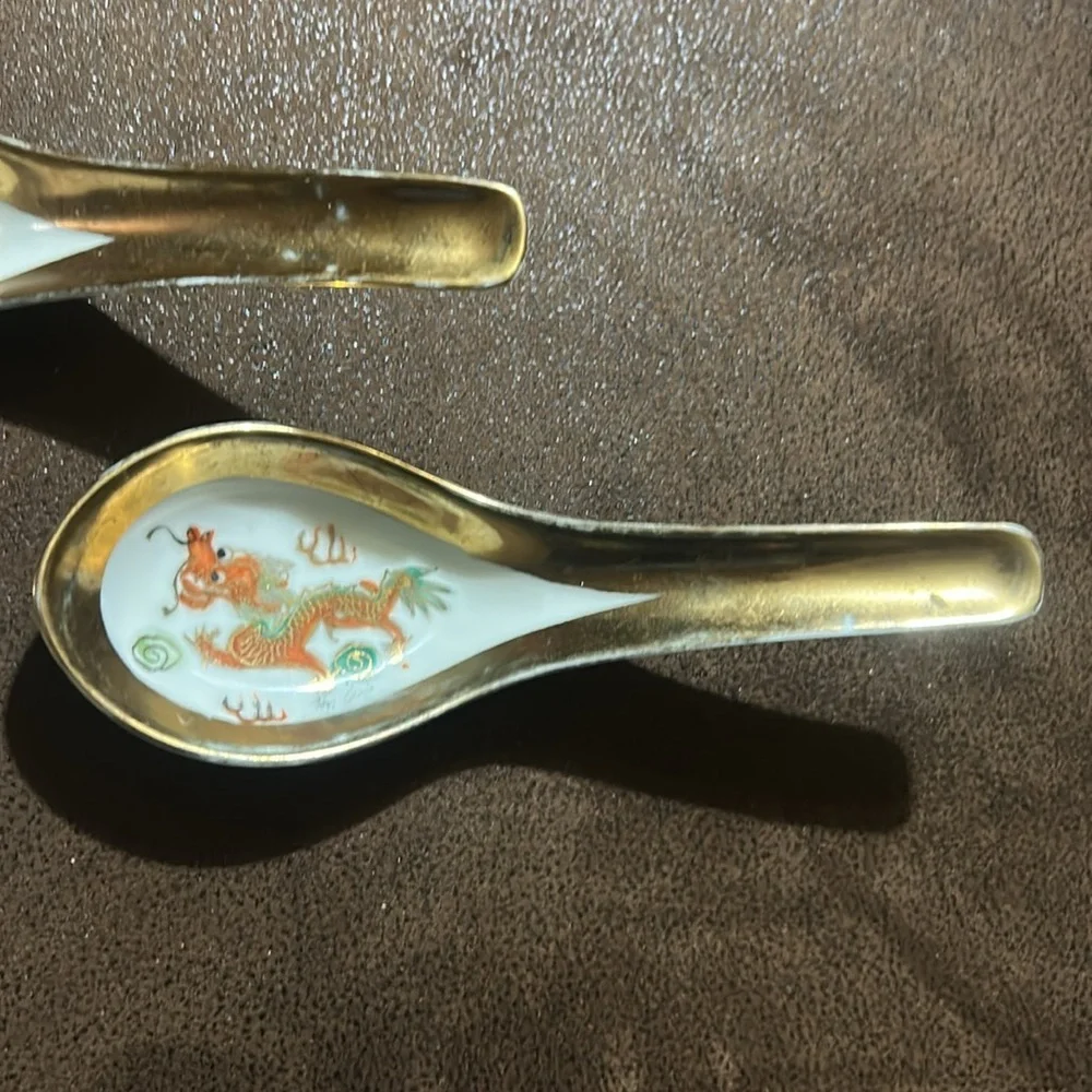 Vintage Japan Soup Spoon set if 3